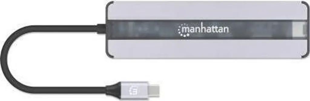 Adaptateur USB-C vers HDMI et RJ45 pour Télétravail et Bureau Manhattan