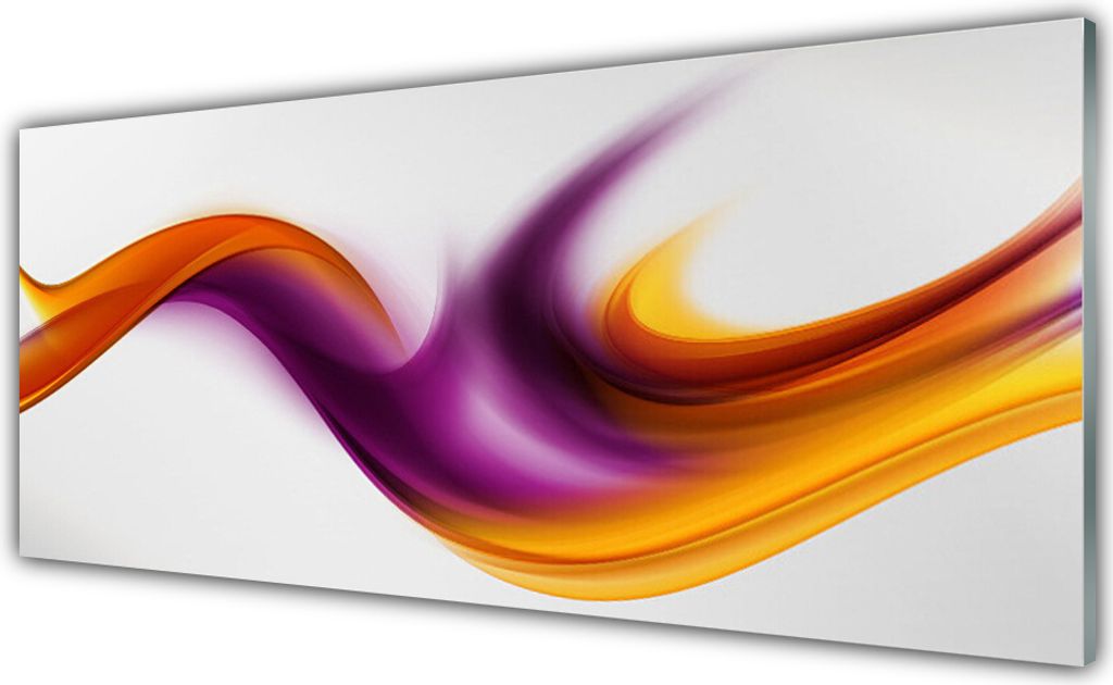 Küchenrückwand aus Glas 125x50cm Spritzschutz Abstrakt Kunst