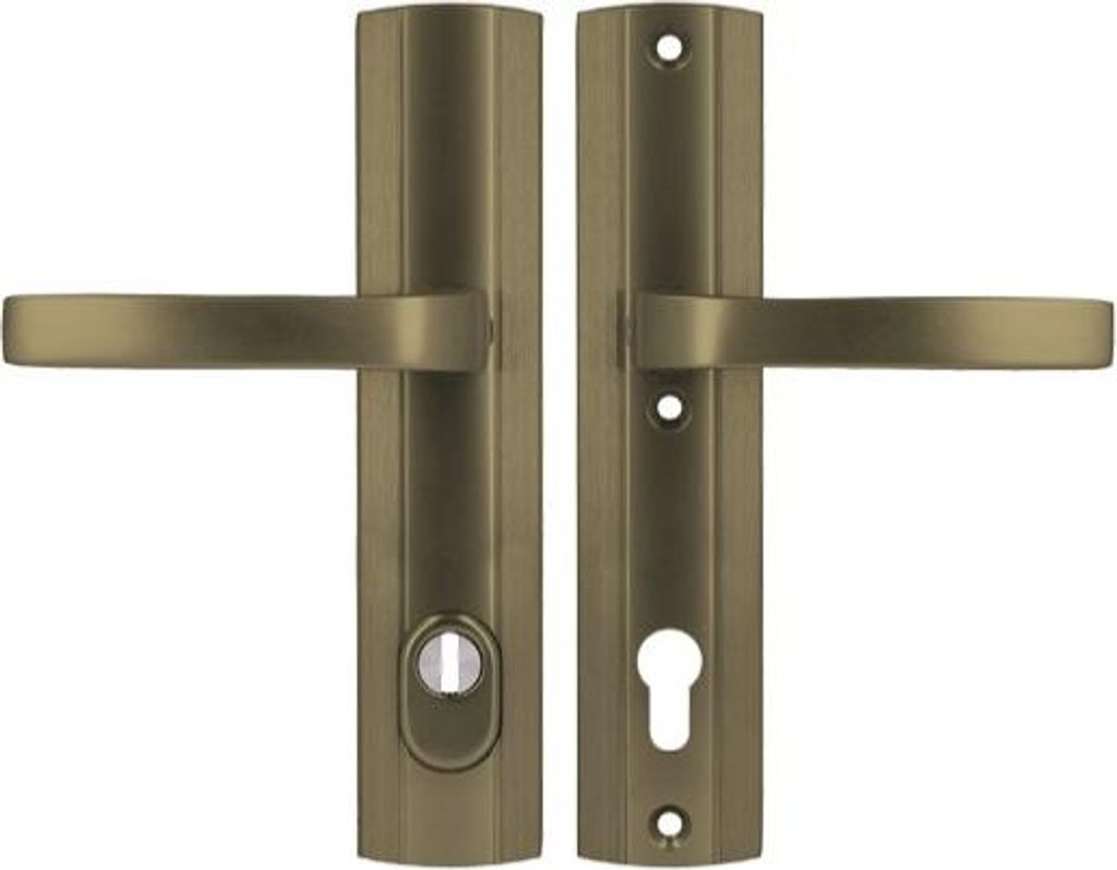 Axa PRESTIGE 90 WB Griff, Klasse 3, mit FLEX-Einsatzschutz (Brandschutz), Farbe F4 - Altgold (Türstärke 74-83 mm)