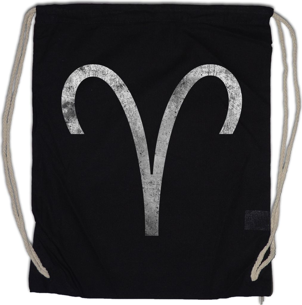 Urban Backwoods Zodiac Sign Aries, Turnbeutel, Farbe: Schwarz