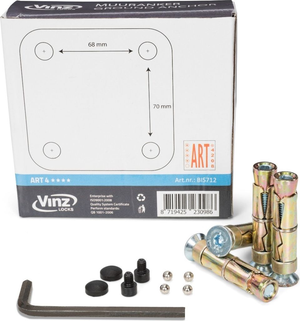 VINZ Everest Wandanker / Bodenanker | ART4 Zertifikat | Produktbild 4