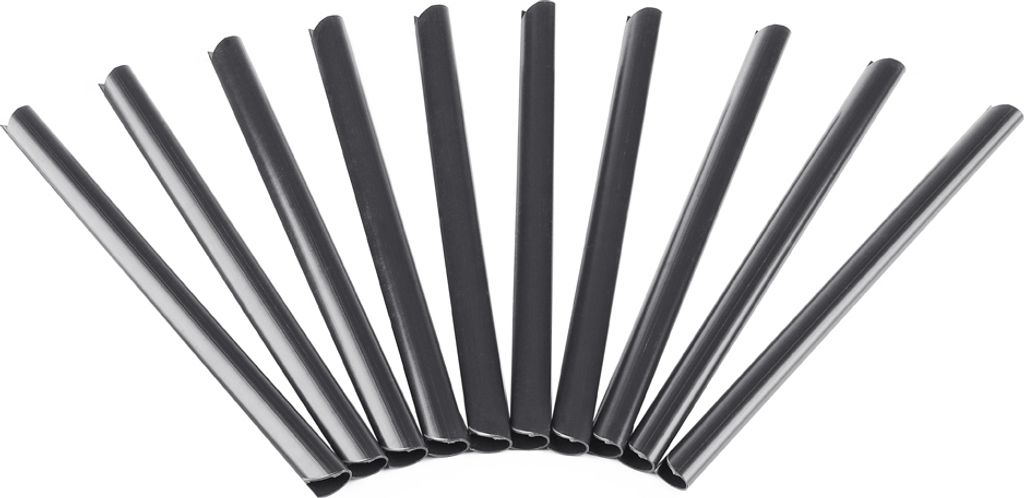 10 Stück Klemmschienen Anthrazit Doppelstabmatten Befestigung Zaun Sichtschutz