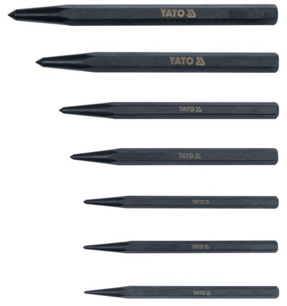 YATO, Modell YT-47170, Stempel und Locher, ideal zum Markieren und Ausstoßen von Stiften, hochfester gehärteter Stahl, präzise Spitze, professio...