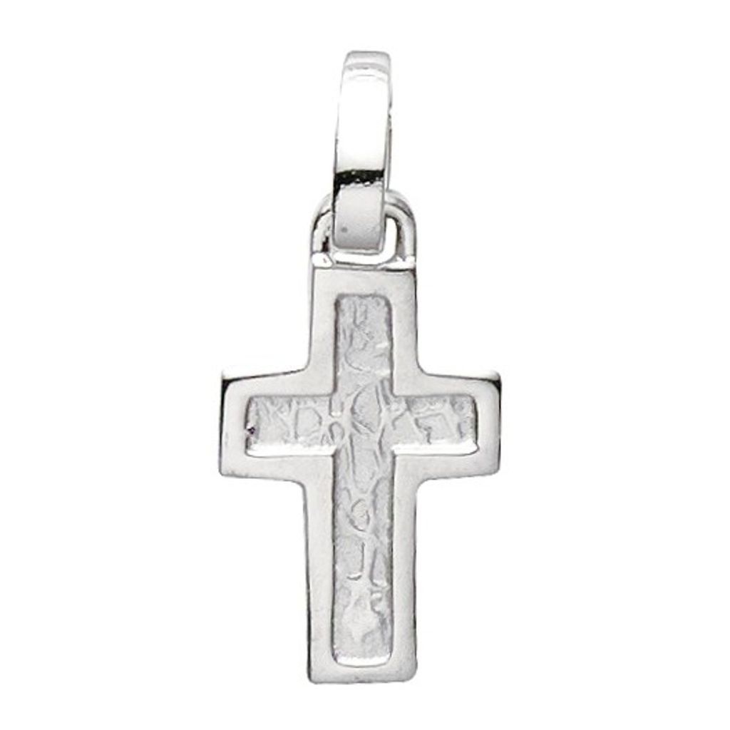 Basic Silber 27.0015S Damen Anhänger Kreuz Silber