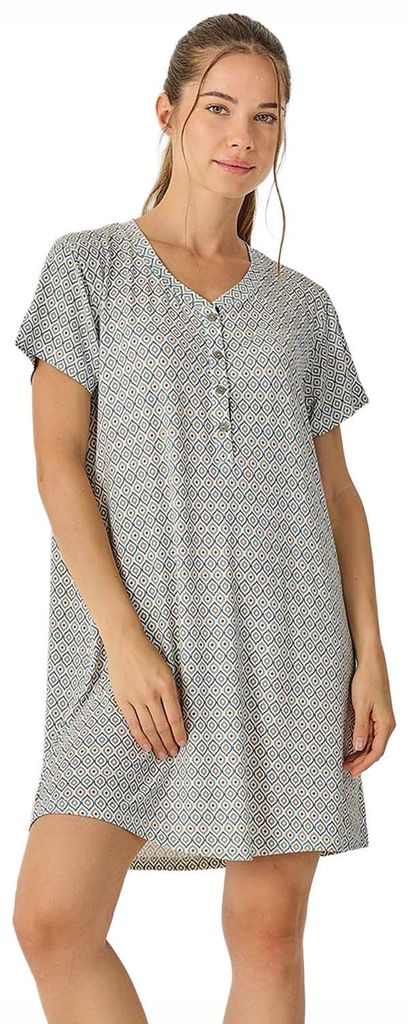 J&J Brothers Damen-Sommernachthemd, Kurzarm JJB27