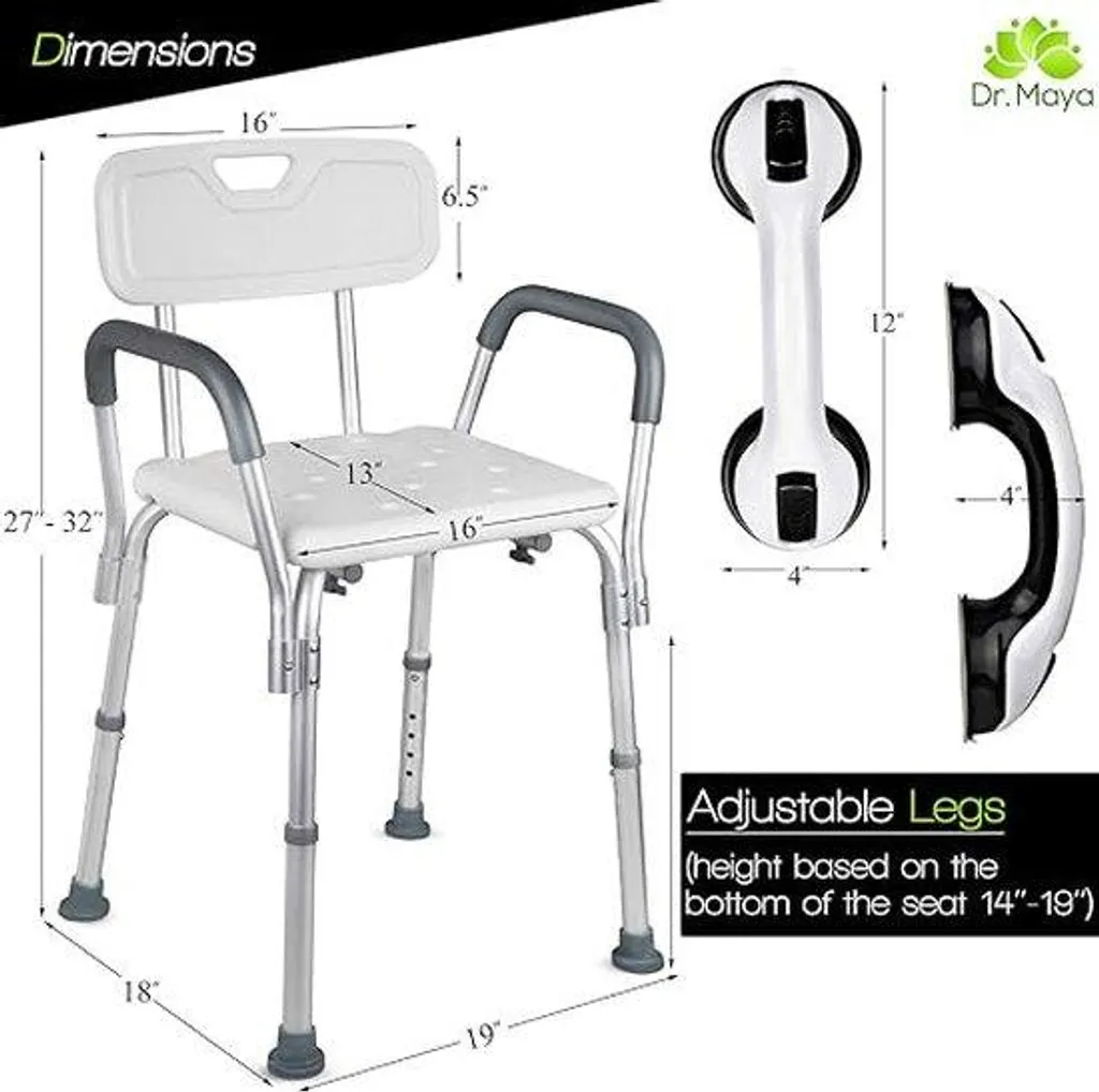 Évitez les chutes en salle de bain avec cette chaise de douche stable