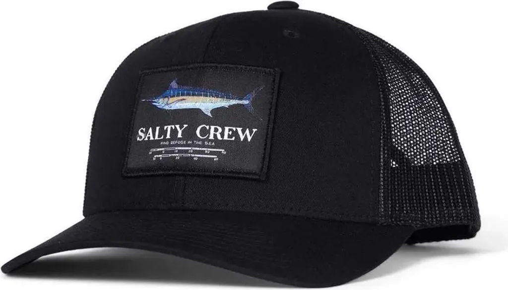 Salty Crew Marlin Mount Retro Trucker Cap Nero Uomini, Donne Nero Taglia Unica