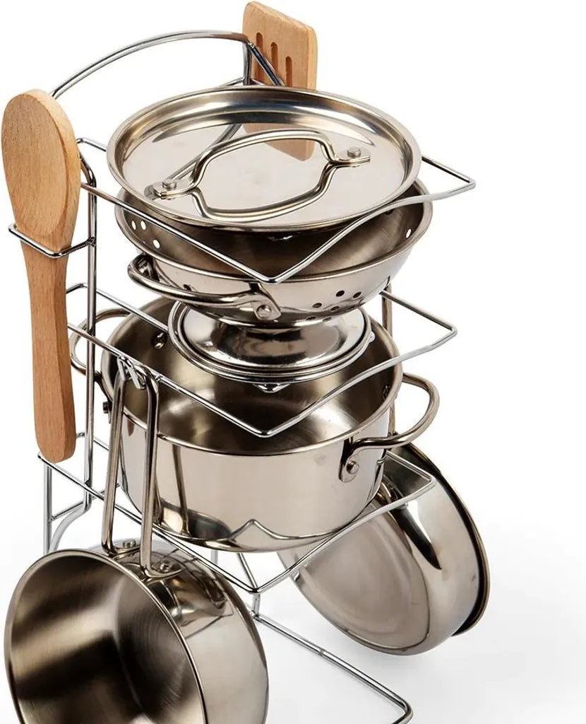 Évitez le désordre : Support de casseroles jouet pour rangement dînette - 3