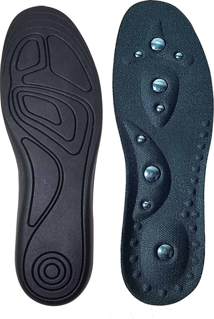INF Magnetische Massageeinlegesohlen, stoßdämpfend & atmungsaktiv S