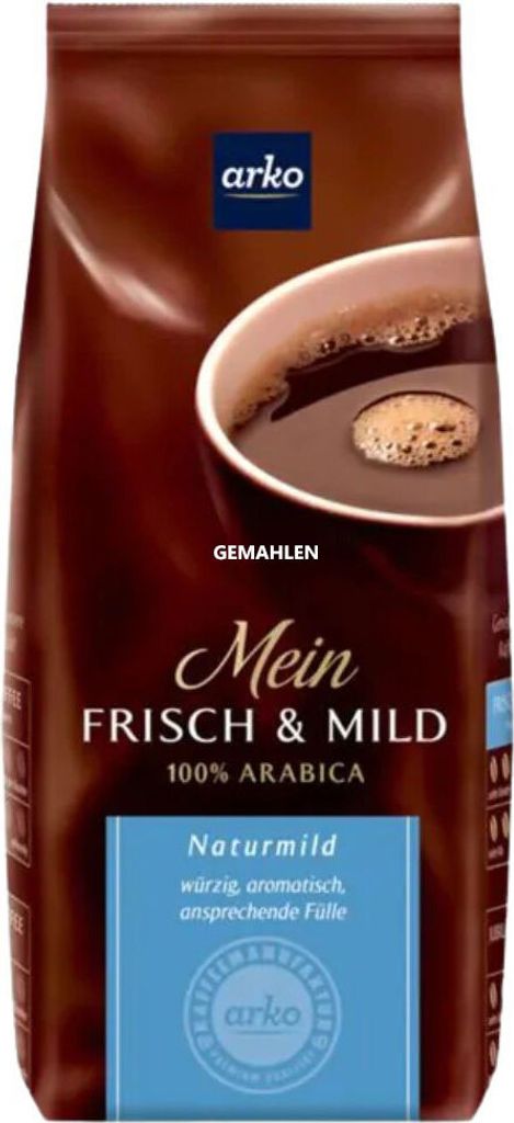 arko Kaffee FRISCH & MILD naturmild, 500g gemahlen