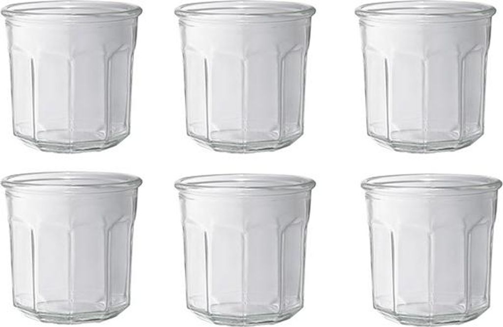 Set mit 6 marmeladengläsern ohne deckel, 324 ml Le parfait 900551