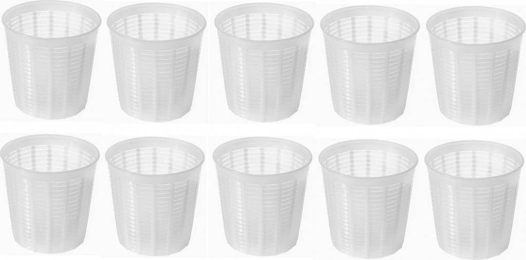 10 x Kunststoff Käseform 0.35kg - 9.8x10cm, Käse Form, Kaseform, Kase Form, Käse Formen, Käseformen