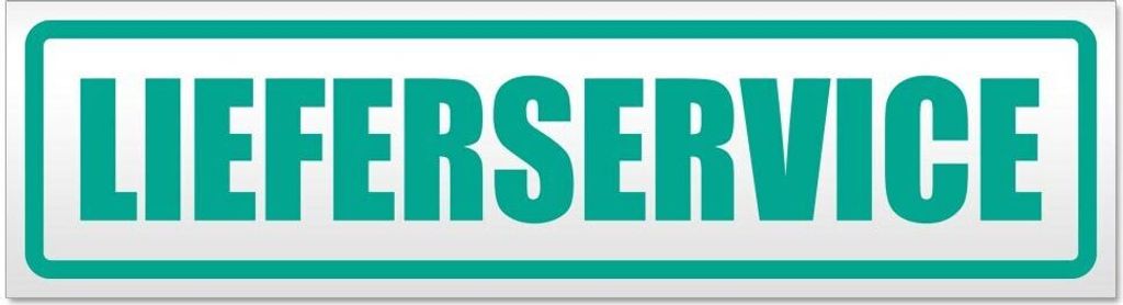 Kiwistar - Autoaufkleber - Türkis - 45 x 12 cm - Lieferservice - Hinweis Aufkleber Sticker für Auto, Kfz, Fahrrad, PKW, LKW