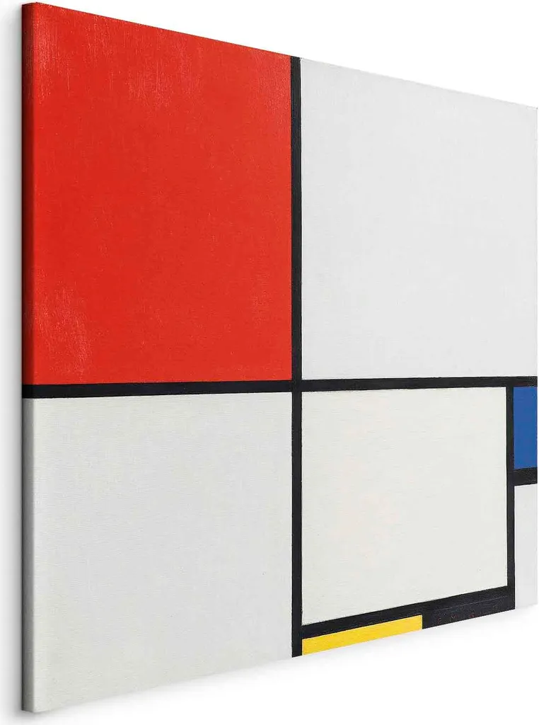 Stampa su Tela Mondrian 60x60 cm - Composizione III l-G-10340-b-a