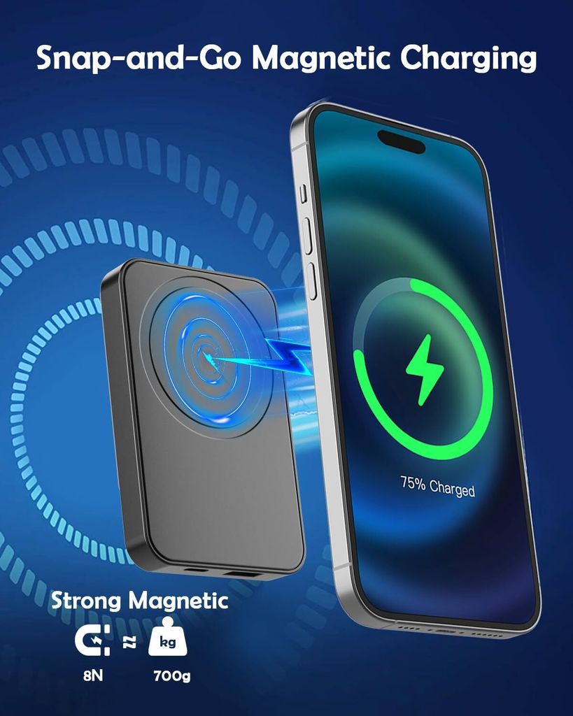 Wireless Power Bank, Kabellose Powerbank, 10000mAh Produktbild 3