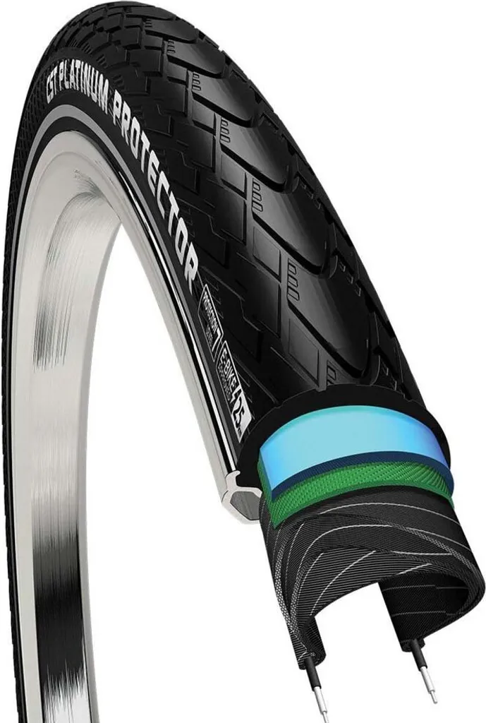 Pneu de vélo ville 700x38C CST Platinum Protector pour vélotaf régulier