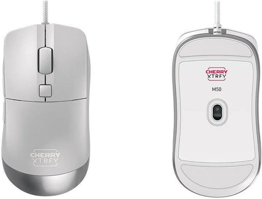 Souris Filaire CHERRY XTRFY M50 White - Capteur Haute Précision Blanc