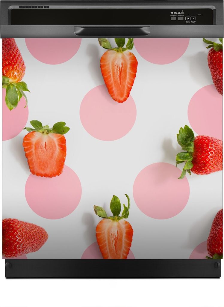 Magnete Dekorative 60x60 cm Küche Magnetmatte Spülmaschine - Weiße Früchte