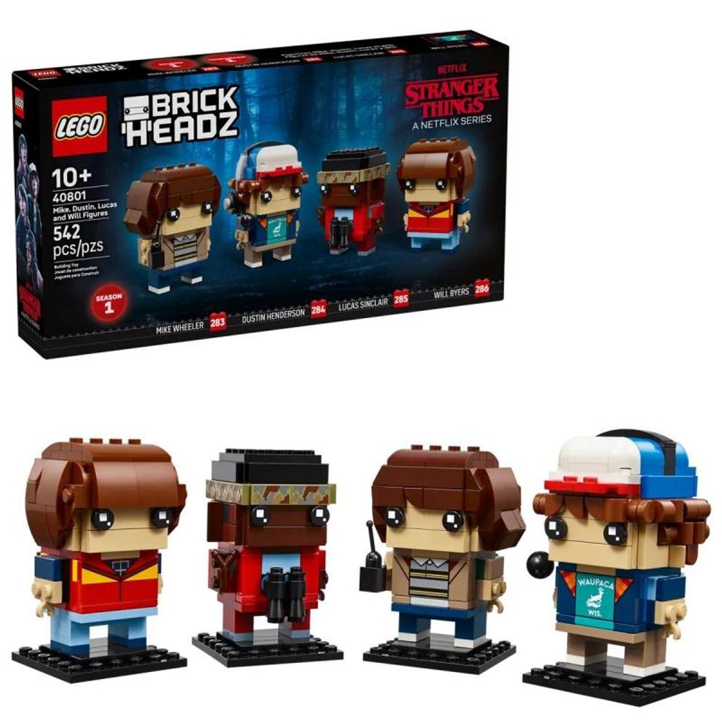 LEGO® BrickHeadz 40801 Mike, Dustin, Lucas und Will Figuren Produktbild 