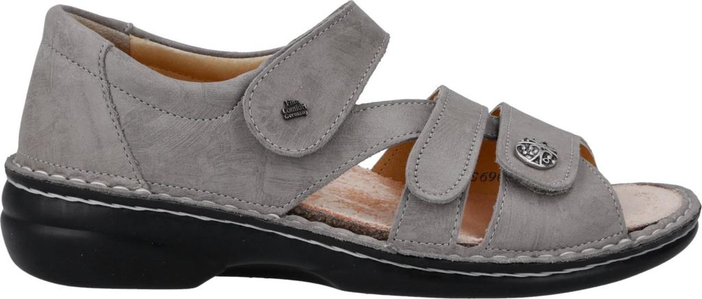 Finn Comfort Biella-Soft Bequeme Damensandale,Taupe (Beige), Leder, Damen - Marken Finn Comfort, Beige, leder (twiga)
