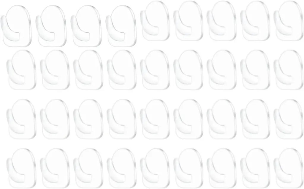 Crochets muraux en acrylique transparent sans trace lot de 20 unités