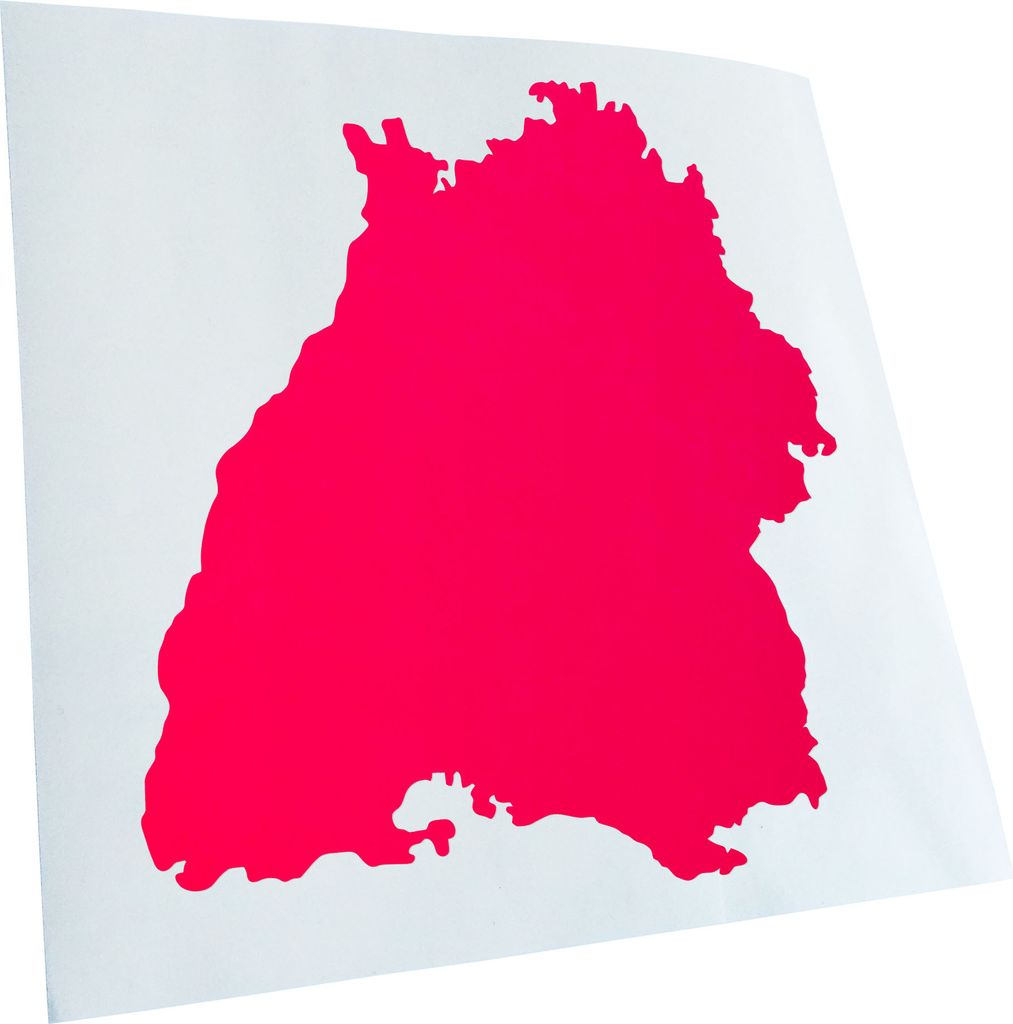 hauptsachebeklebt Kiwistar - Autoaufkleber - Baden - Württemberg Silhouette Heckscheibe - Aufkleber für Auto Kfz Fahrrad, LKW, Truck Mofa