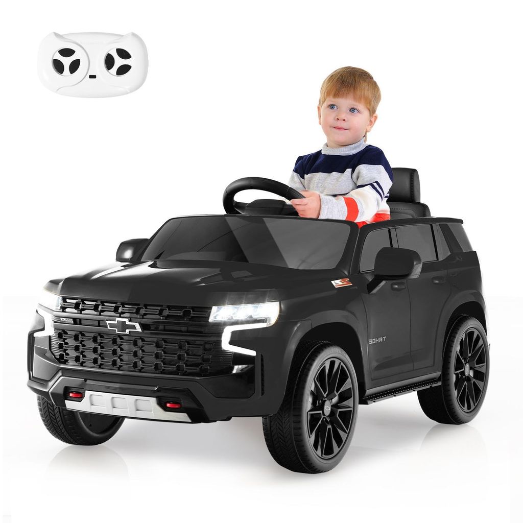 GOPLUS 12V Elektroauto, Kinderauto SUV mit Lichtern, 2,4 G-Fernbedienung, Elektrofahrzeug ab 3 Jahren