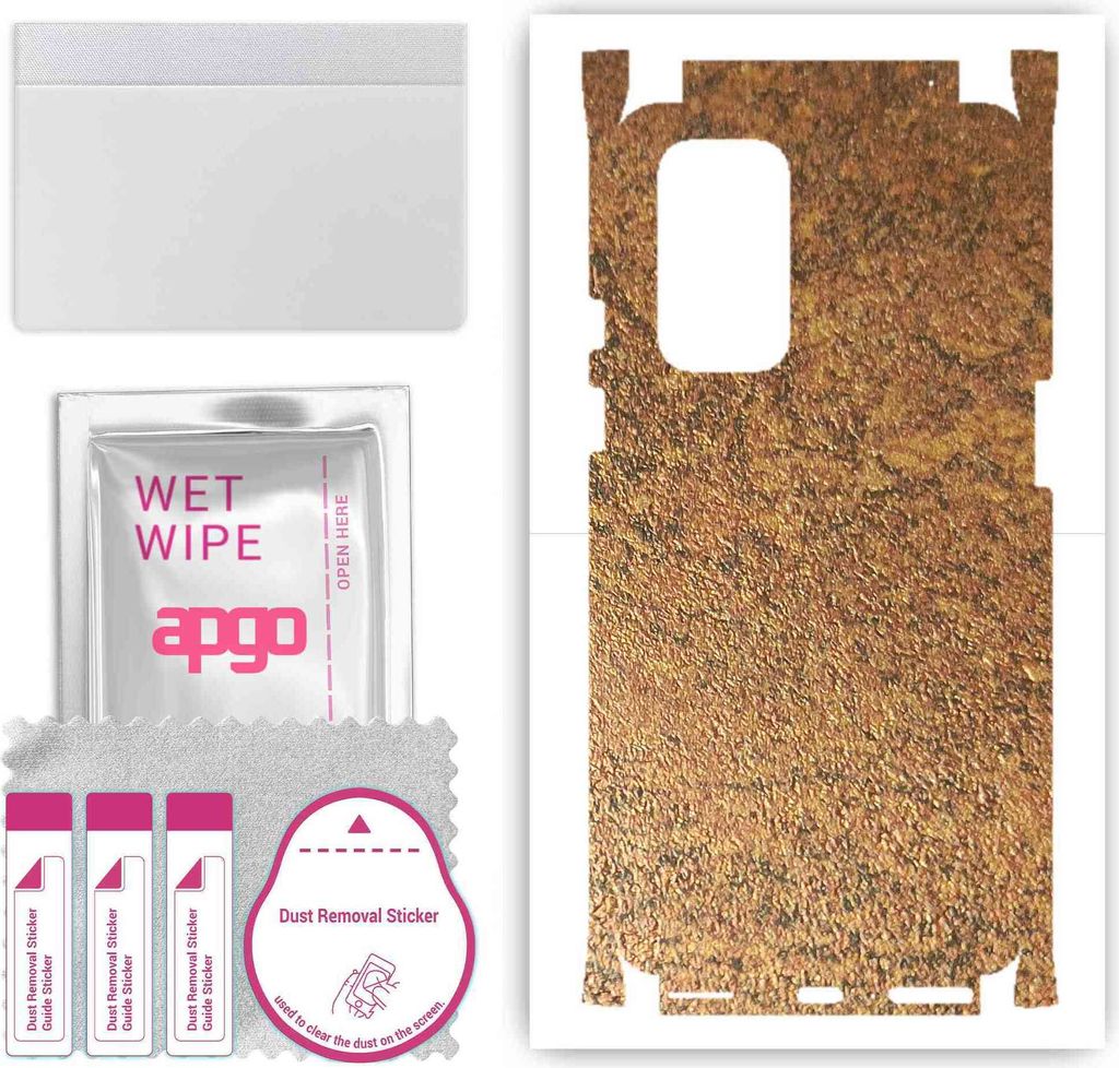 apgo Rückseite + Seiten Schutzfolie, Skin, kompatibel mit OnePlus 9, Hinten Displayschutzfolie aus Vinylfolie, kratzfest, einfache Montage - Rosti...