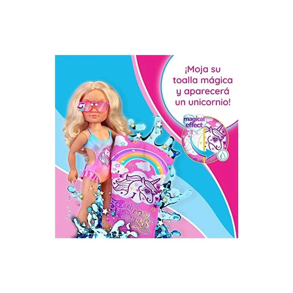 Nancy Poupée avec Serviette Magique Multicolore : Pack de Jeu Complet - 9