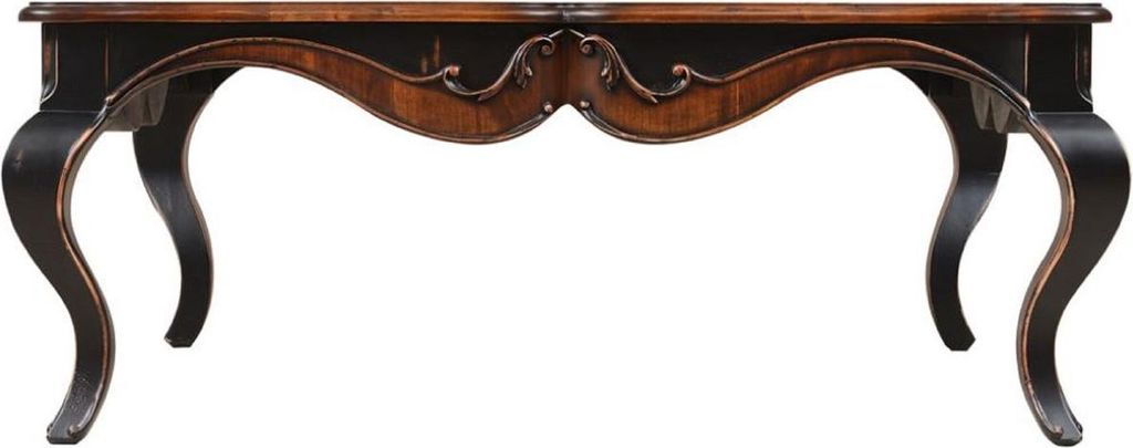 Casa Padrino Luxus Barock Couchtisch Braun / Antik Schwarz 110 x 110 x H. 45 cm - Prunkvoller Wohnzimmertisch im Barockstil - Barockstil Wohnzimmer...