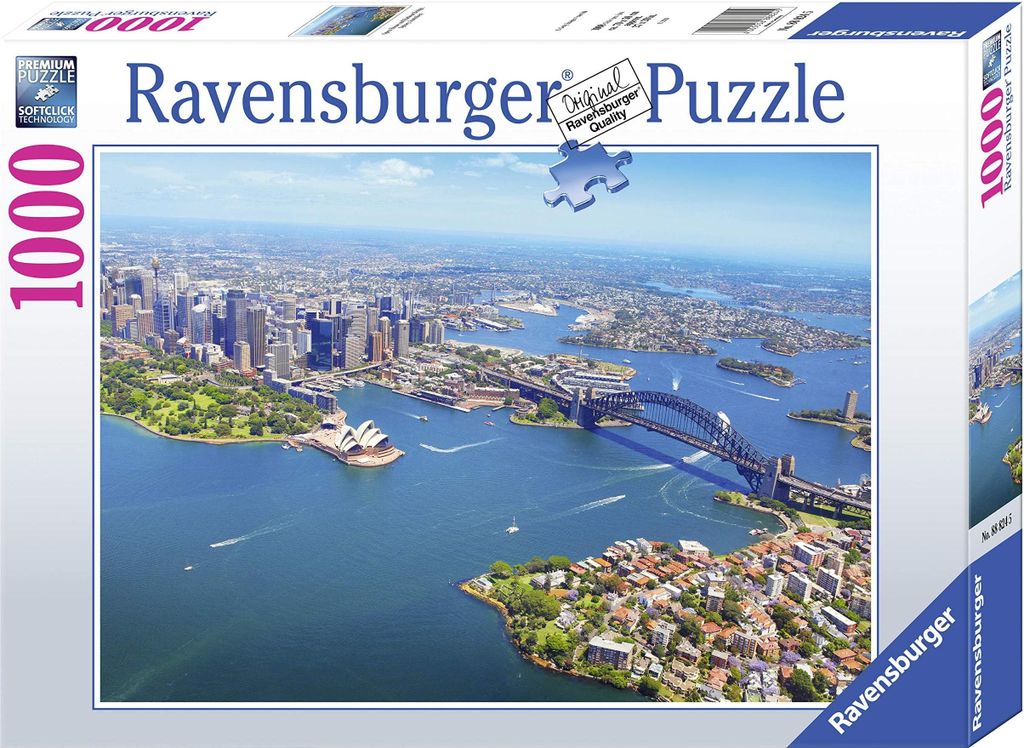 Ravensburger Puzzle 1000 Teile - Opera House und Harbour Bridge, Sydney, Australien - Puzzle für Erwachsene und Kinder ab 14 Jahren, [Exklusiv bei...