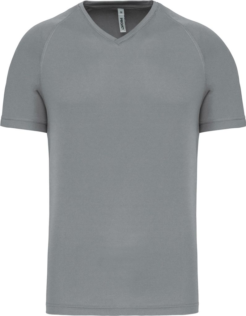 Proact Herren Sport T-Shirt Muskelshirt Short Sleeve Sportshirt, Größe:2XL, Farbe:Fine Grey