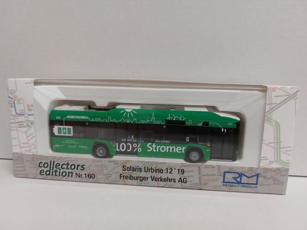 Rietze Stadtbus Solaria Urbino 12 ́19 electric Freiburger Verkehrs AG 76815
