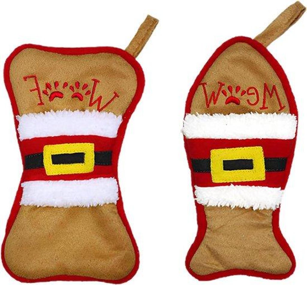 Weihnachtsbesteck-Set - 2er-Pack - braun - 202 x 105 cm - weiches Tuch - Geschenkidee und Weihnachtsschmuck