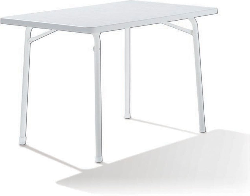 Sieger Garten-Klapptische Stahlrohr/Mecalit