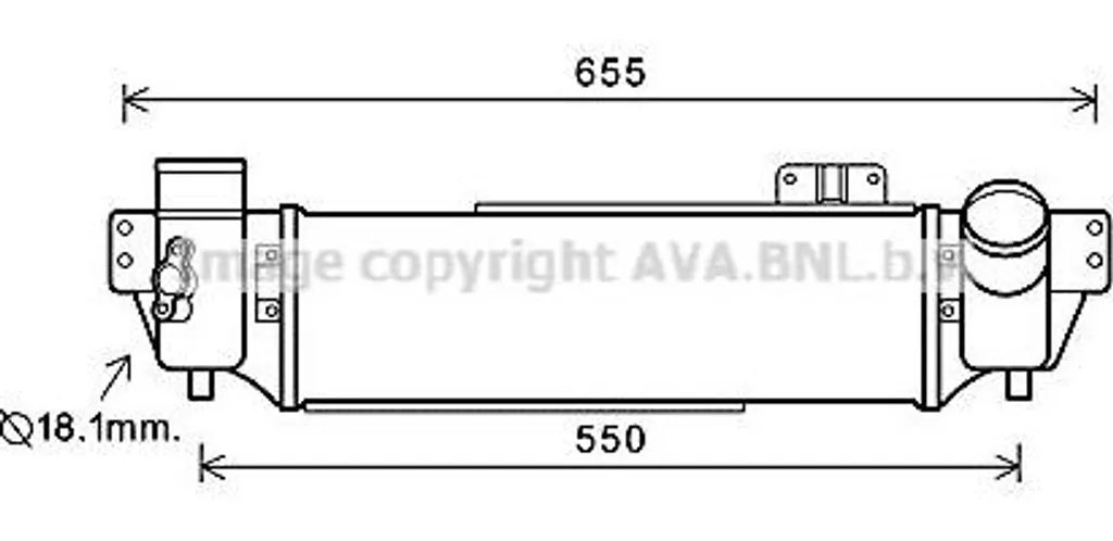 Intercooler AVA KA4209 - Solution Fuite Turbo OE 281904A470 Sorento