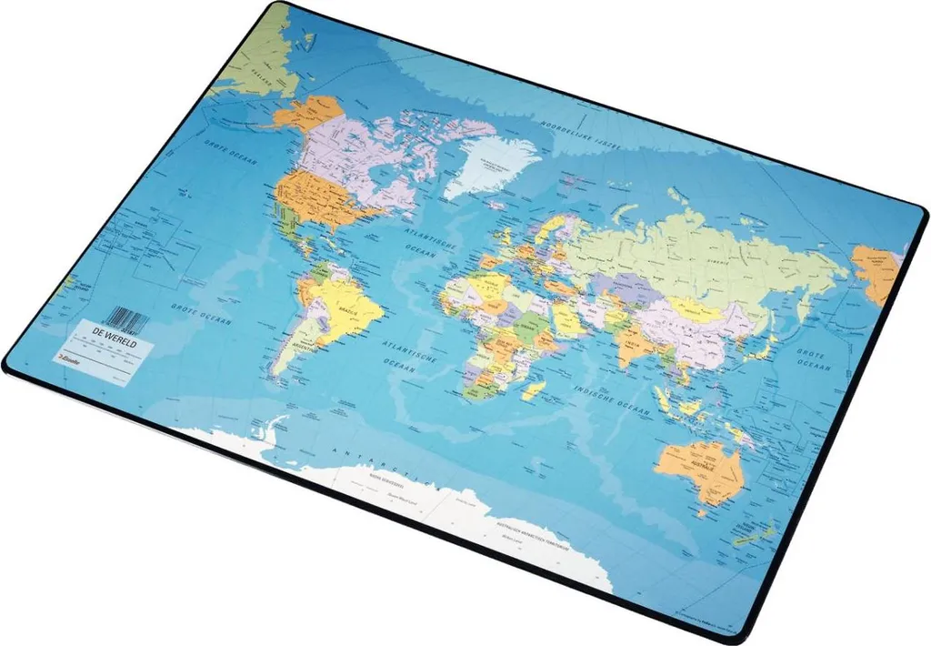 Sous-main Carte du monde Esselte 41x54 cm - Protection Bureau Qualité