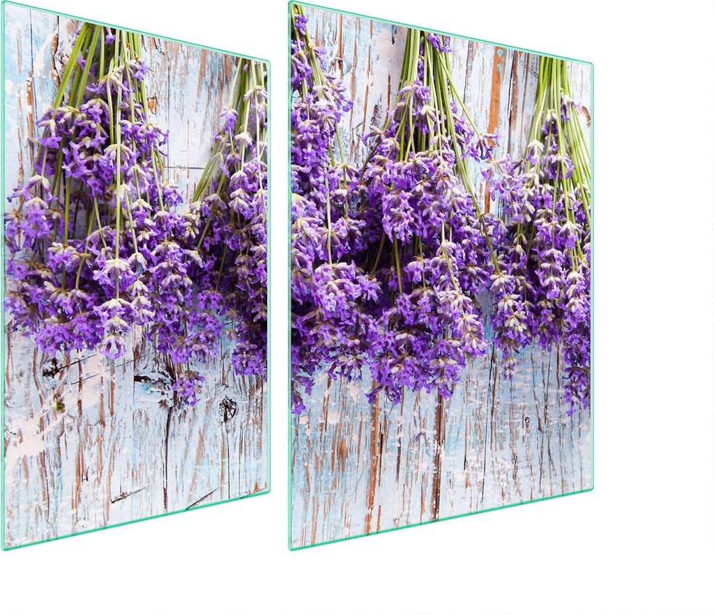 Glasschutzplatte Für Herd 70X52 Lavendel