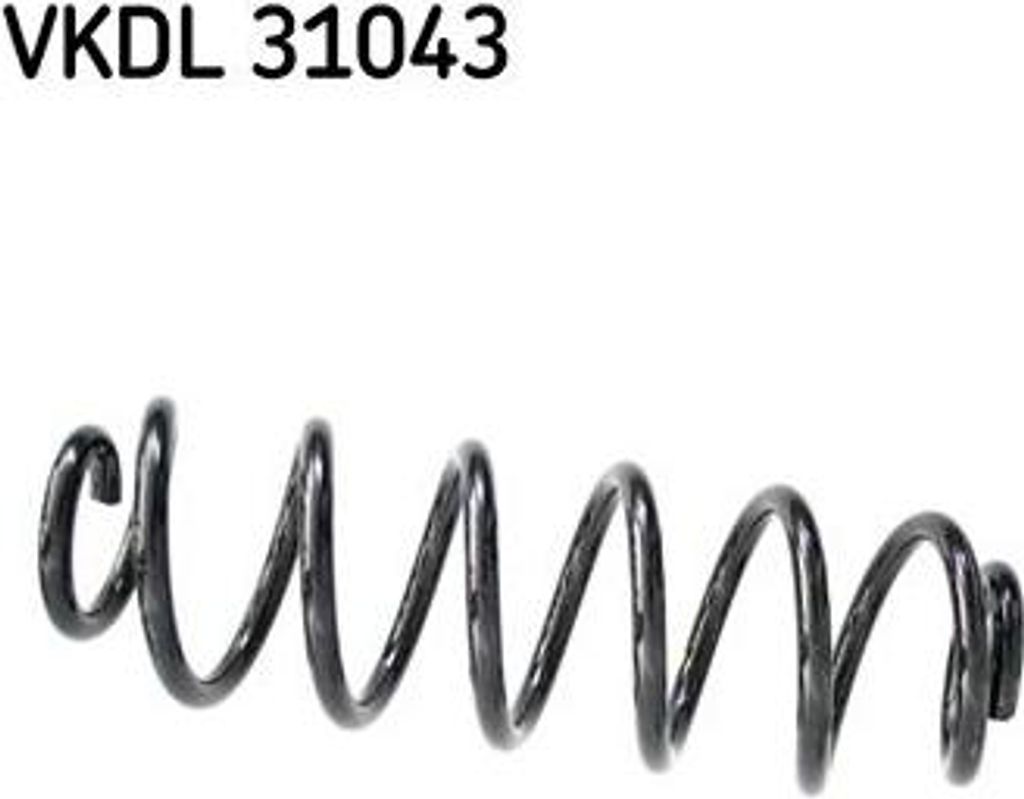 SKF VKDL 31043 Fahrwerksfeder OE 1K0511115BE kompatibel mit Octavia, Beetle, Golf VI, Jetta