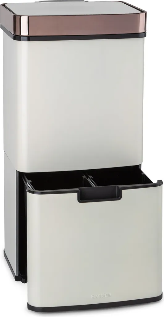 Royal Trash Rose Gold Poubelle à capteur 72 L automatique en acier rose