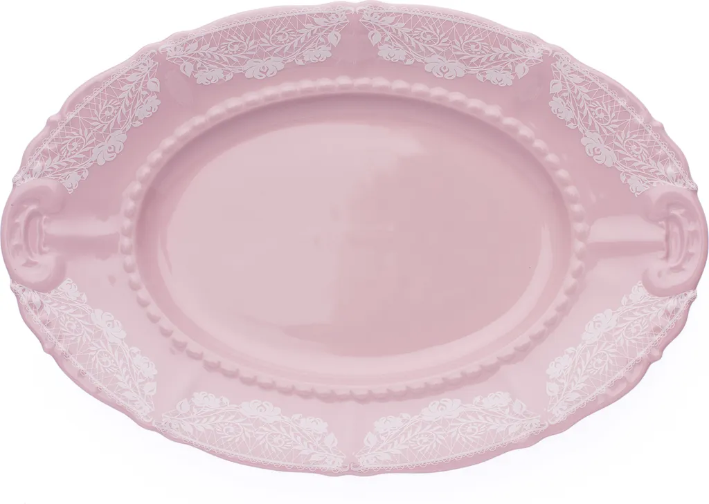 Bol ovale Sonata Leander 32 cm : l'éclat de la porcelaine rose dentelle