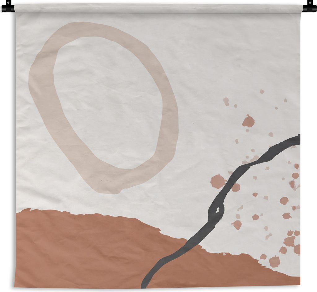MuchoWow® Wandteppich Wandbehang Sommer - Abstrakt - Weiß - Produktbild 