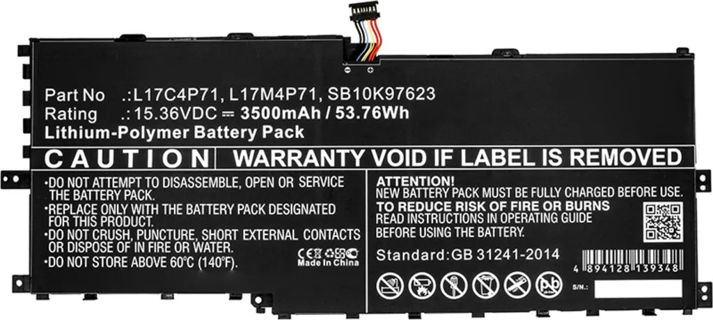 Batterie de Rechange ThinkPad X1 Yoga 2018 - Idéal pour Travail Nomade