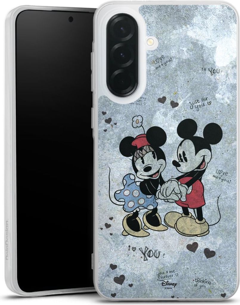 DeinDesign Handyhülle für Samsung Galaxy A36 5G Silikon Hülle Case Smartphone Schutzhülle Disney Mickey & Minnie Mouse Vintage