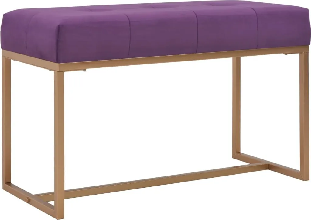 Banc 80 cm Lila Velvet - Banquette d'Entrée Idéale Gain de Place