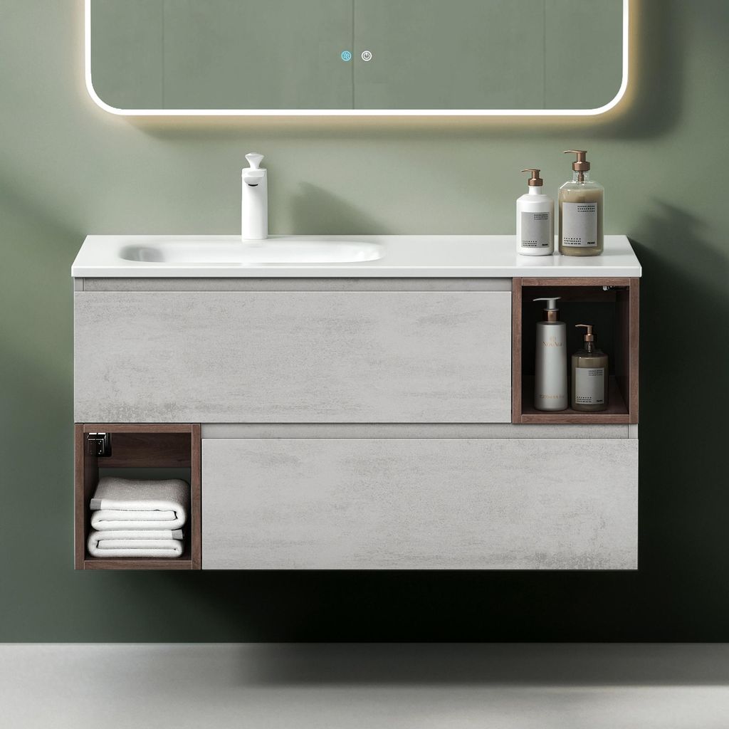 Mai & Mai Badmöbelset 100x48x54cm - Mineralgusswaschbecken Produktbild 