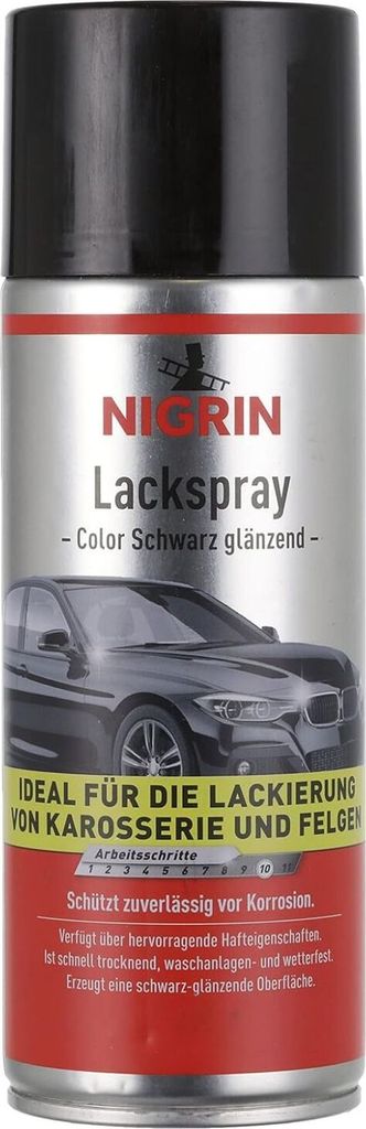 Puszka farby w sprayu czarna błyszcząca 400ml Zdjęcie produktu 