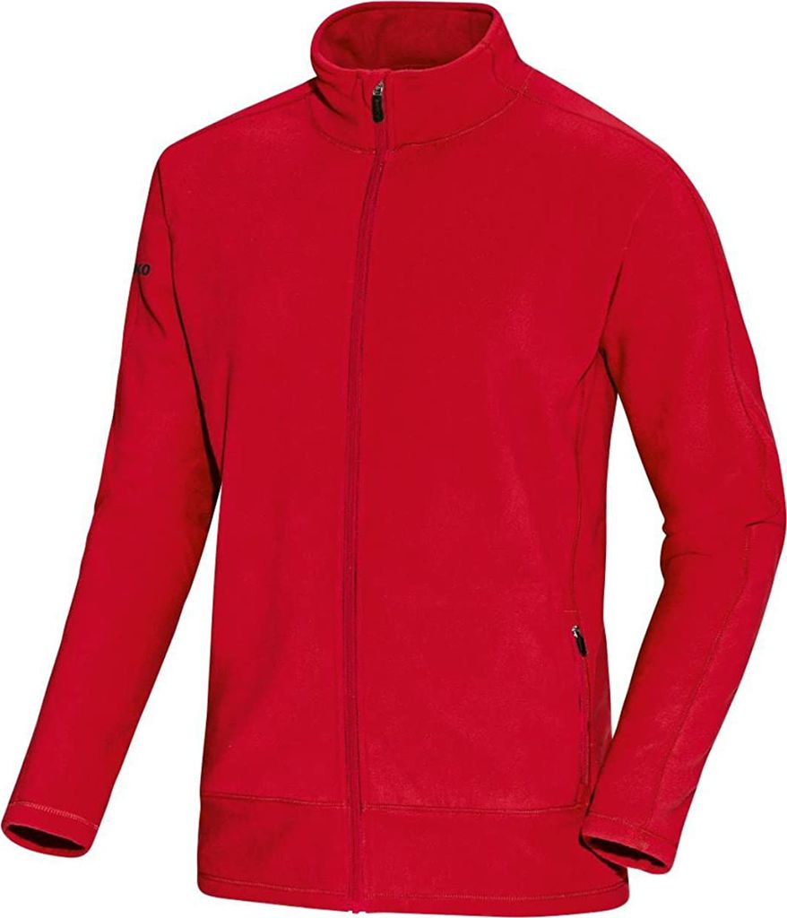 Jako Damen Fleecejacke Team Jacke - 7701-01 rot/schwarz Produktbild 