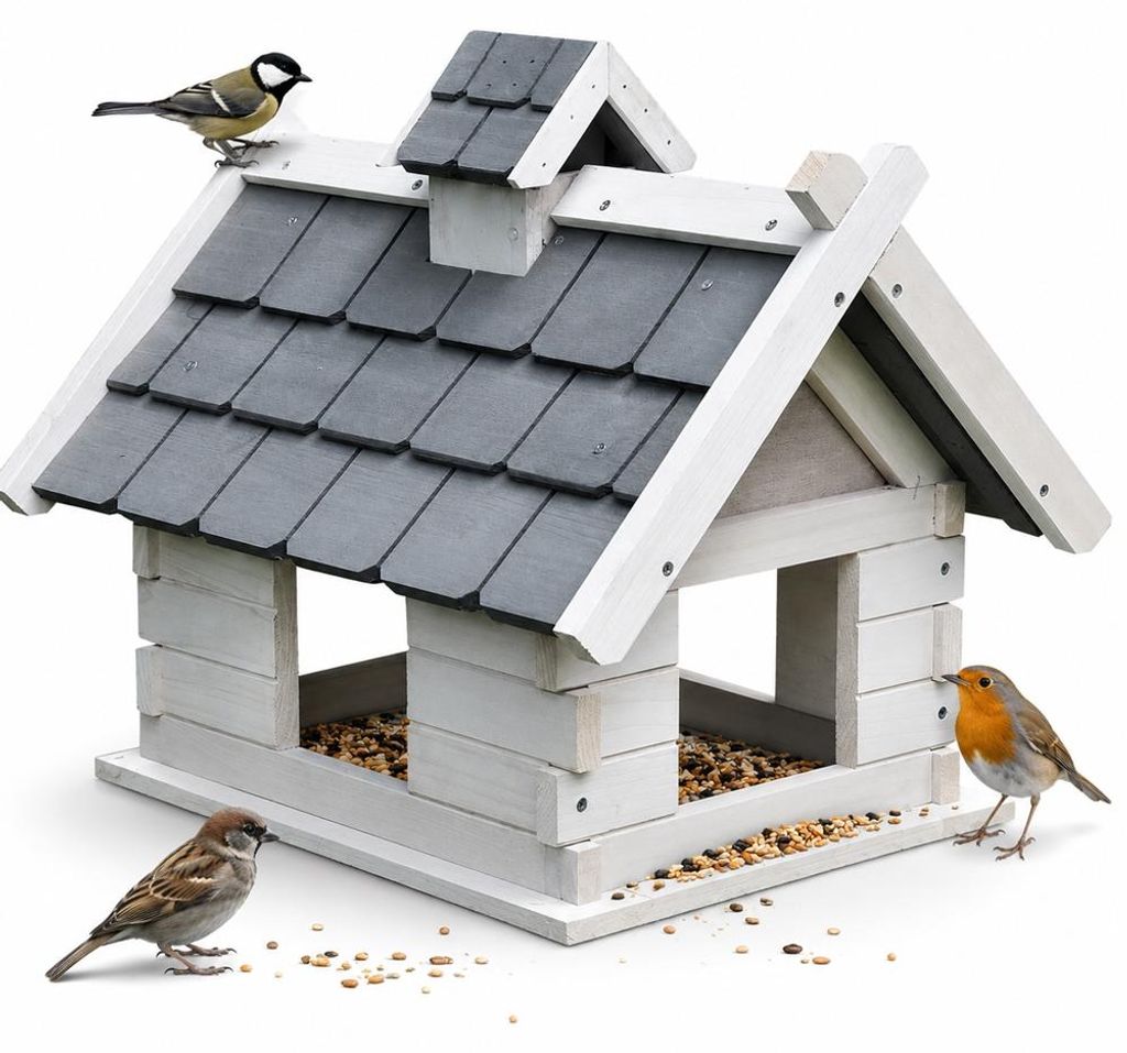 Mucola Vogelhaus Vogelfutterhaus Holz Vogelvilla Produktbild 