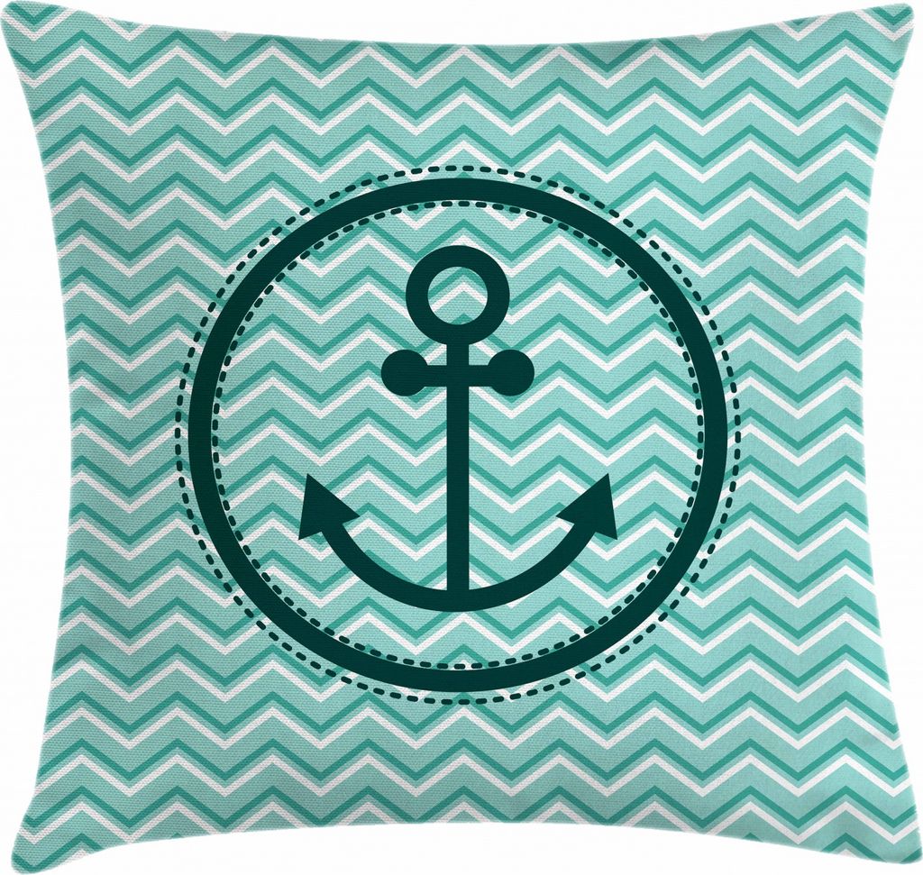 ABAKUHAUS Schwarz-Weiss Kissenbezug, Zig Zag Pattern, Waschbar mit Reißverschluss Kissenhülle mit Farbfesten Klaren Farben Beidseitiger Druck, 40...